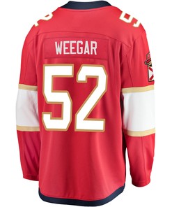 Florida Panthers MacKenzie Weegar 52 Home 2023 Stanley Cup Final Breakaway Men Jersey - Red