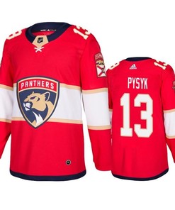 Florida Panthers Mark Pysyk 13 Home Red Jersey Jersey