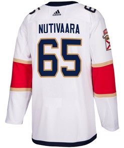 Florida Panthers Markus Nutivaara 65 Away 2023 Stanley Cup Champions Breakaway Men Jersey - White