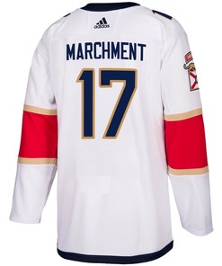 Florida Panthers Mason Marchment 17 Away 2023 Stanley Cup Playoffs Breakaway Men Jersey - White