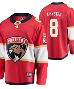 Florida Panthers Matt Kiersted 8 2023 Jersey Red Home Jersey Jersey