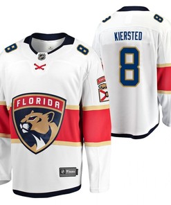 Florida Panthers Matt Kiersted 8 2023 Jersey White Away Jersey Jersey