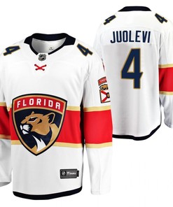 Florida Panthers Olli Juolevi 4 2023 Away Player White Jersey Jersey