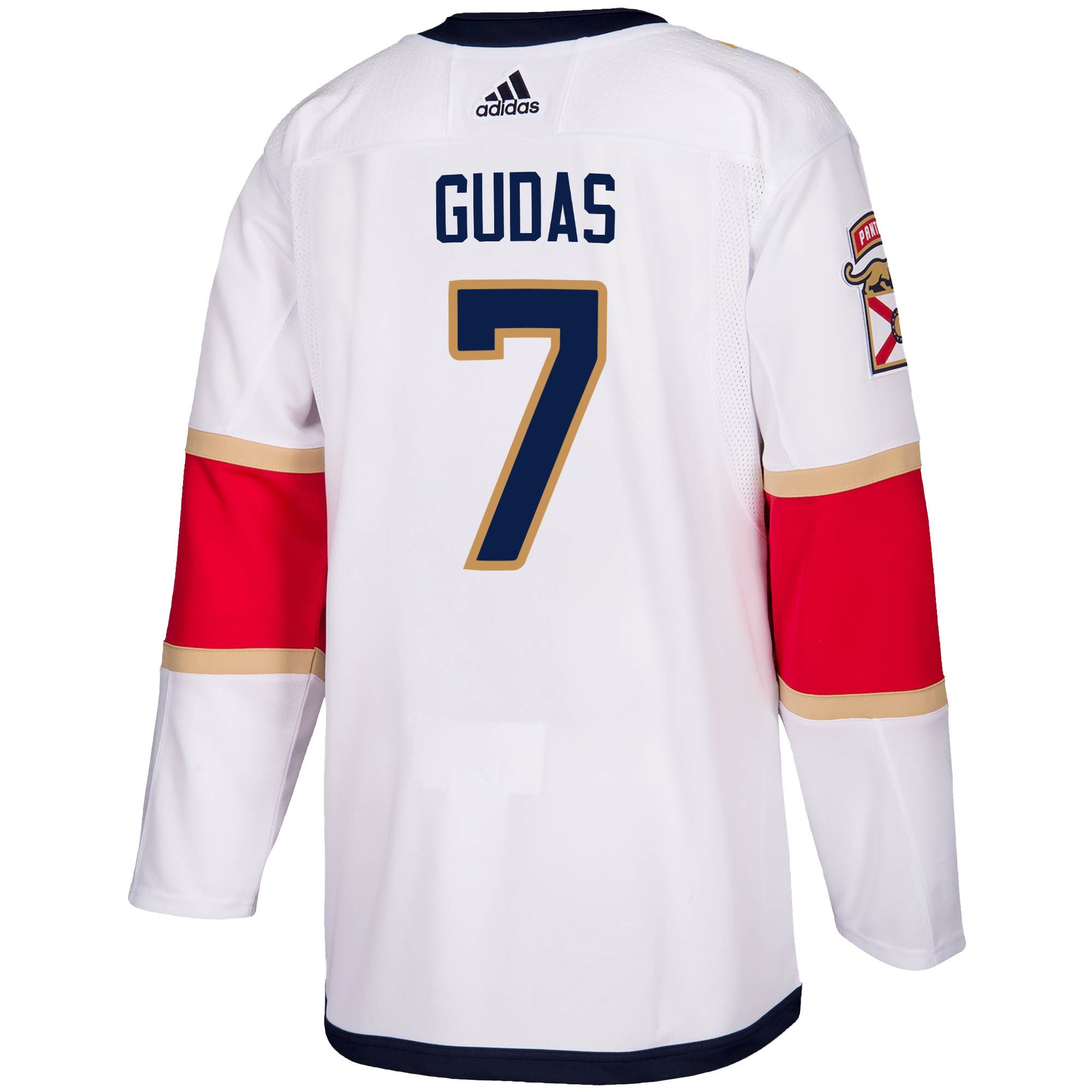 Florida Panthers Radko Gudas 7 Away 2023 Stanley Cup Playoffs Breakaway Men Jersey - White