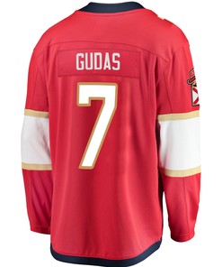 Florida Panthers Radko Gudas 7 Home 2023 Stanley Cup Champions Breakaway Men Jersey - Red