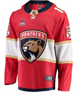 Florida Panthers Robert Hagg 18 Home 2023 Stanley Cup Playoffs Breakaway Men Jersey - Red