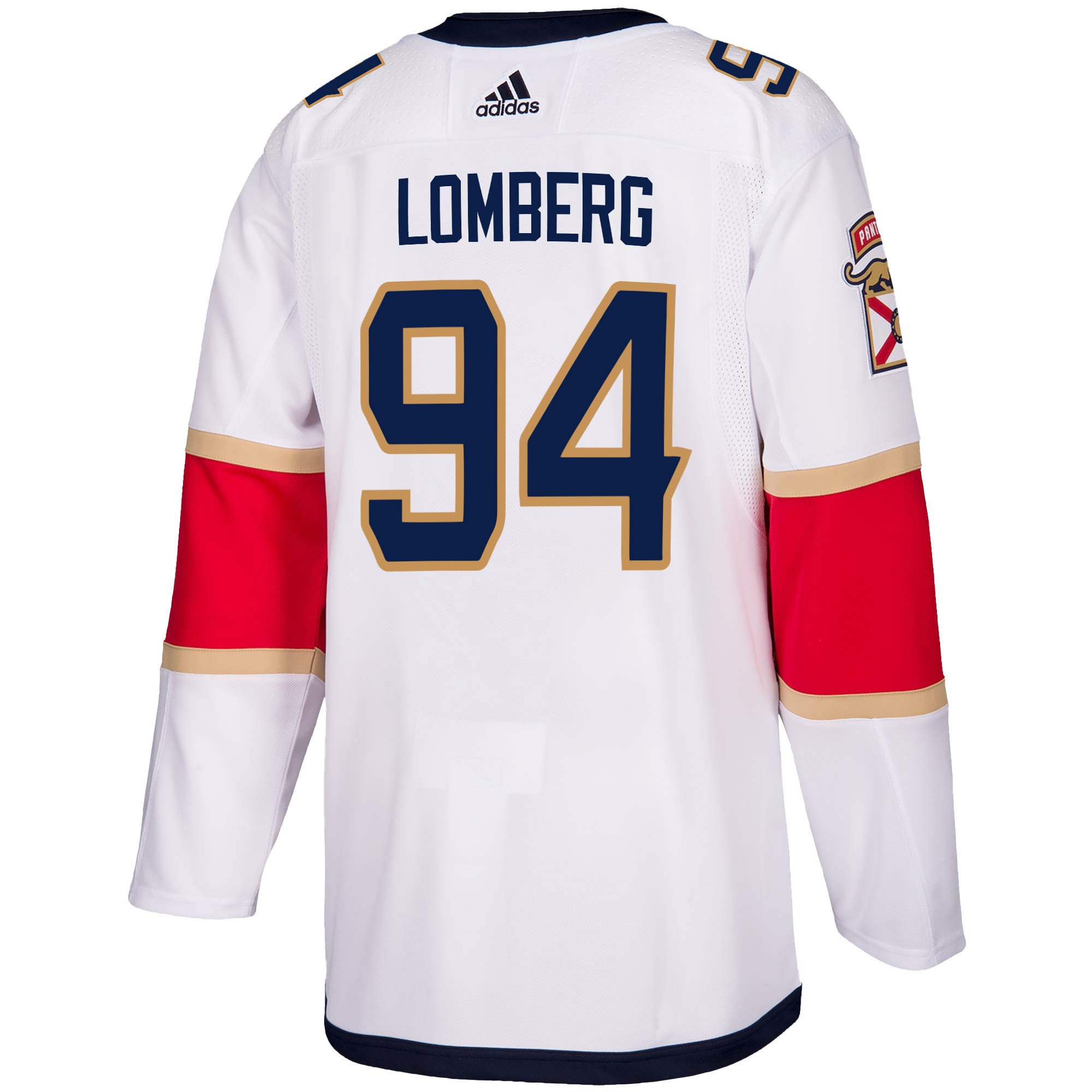 Florida Panthers Ryan Lomberg 94 Away 2023 Stanley Cup Champions Breakaway Men Jersey - White