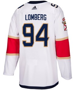 Florida Panthers Ryan Lomberg 94 Away 2023 Stanley Cup Final Breakaway Men Jersey - White
