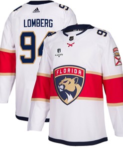 Florida Panthers Ryan Lomberg 94 Away 2023 Stanley Cup Playoffs Breakaway Men Jersey - White