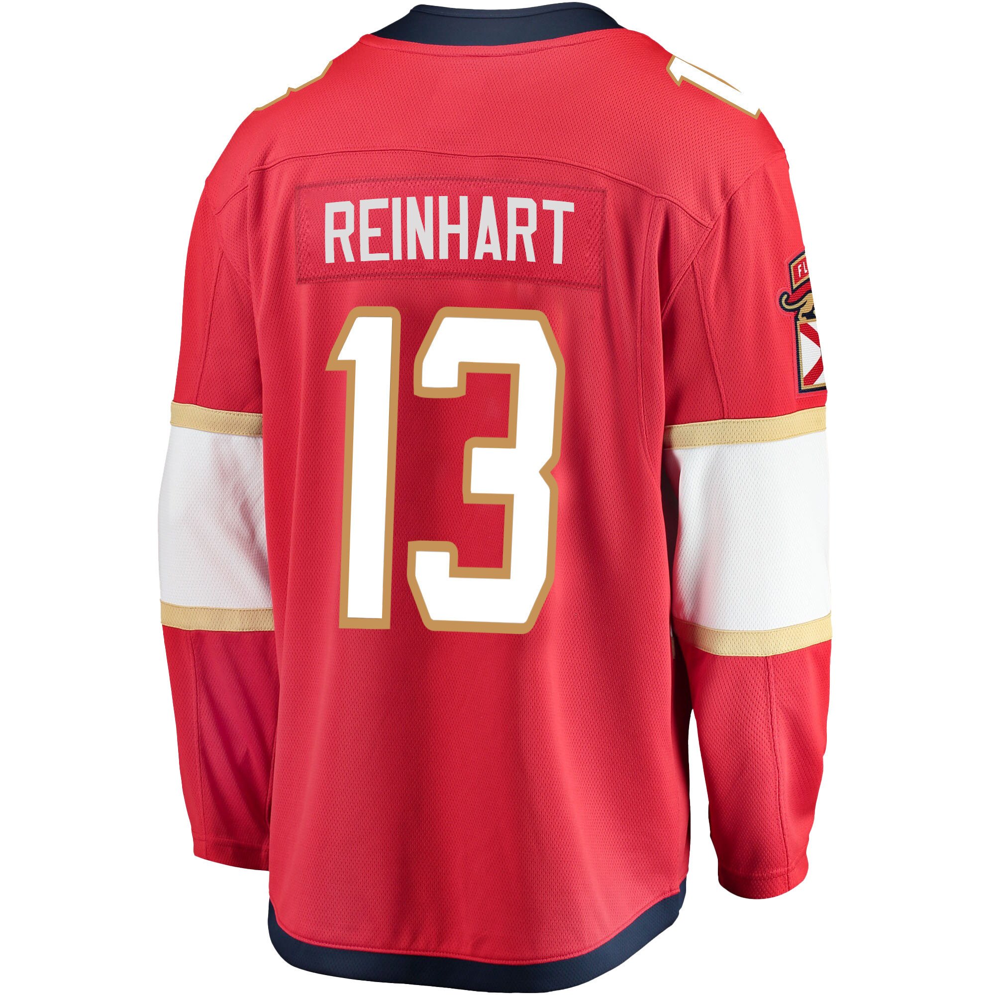 Florida Panthers Sam Reinhart 13 Home 2023 Stanley Cup Champions Breakaway Men Jersey - Red