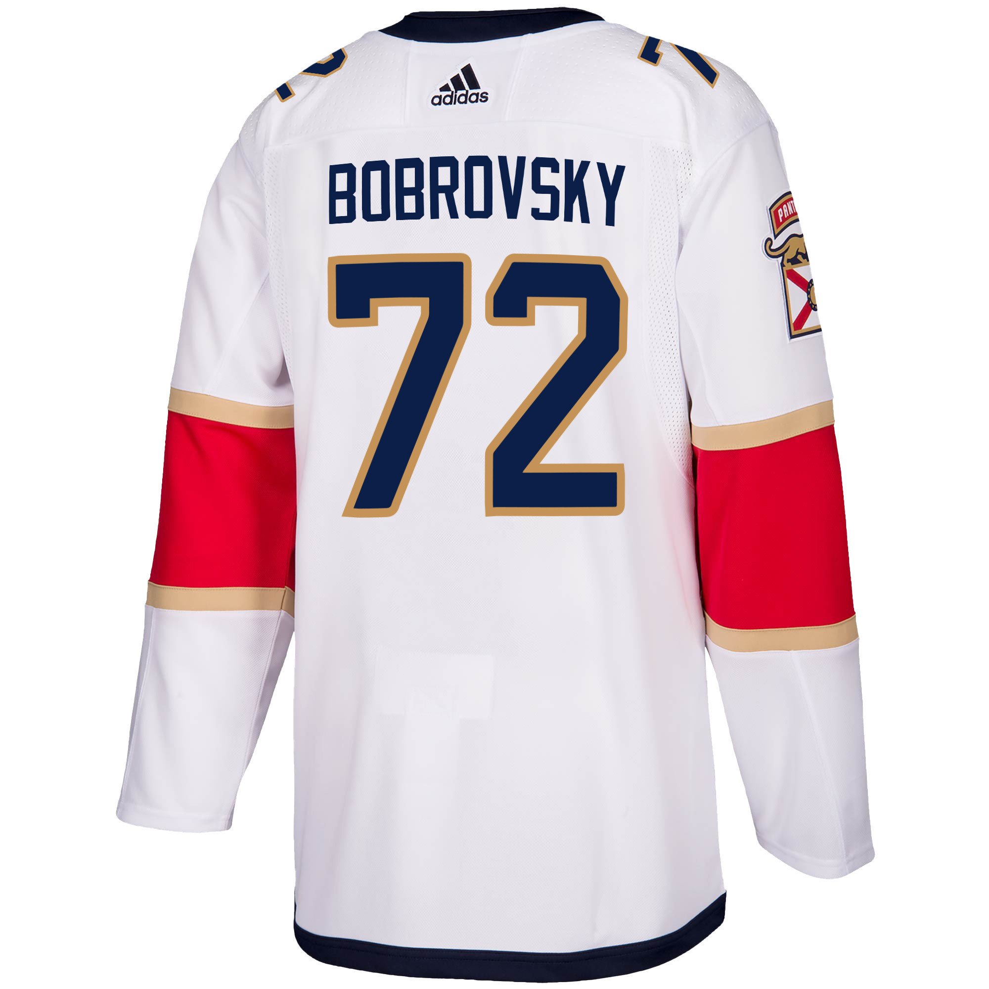 Florida Panthers Sergei Bobrovsky 72 Away 2023 Stanley Cup Champions Breakaway Men Jersey - White