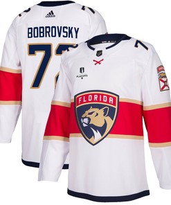 Florida Panthers Sergei Bobrovsky 72 Away 2023 Stanley Cup Playoffs Breakaway Men Jersey - White