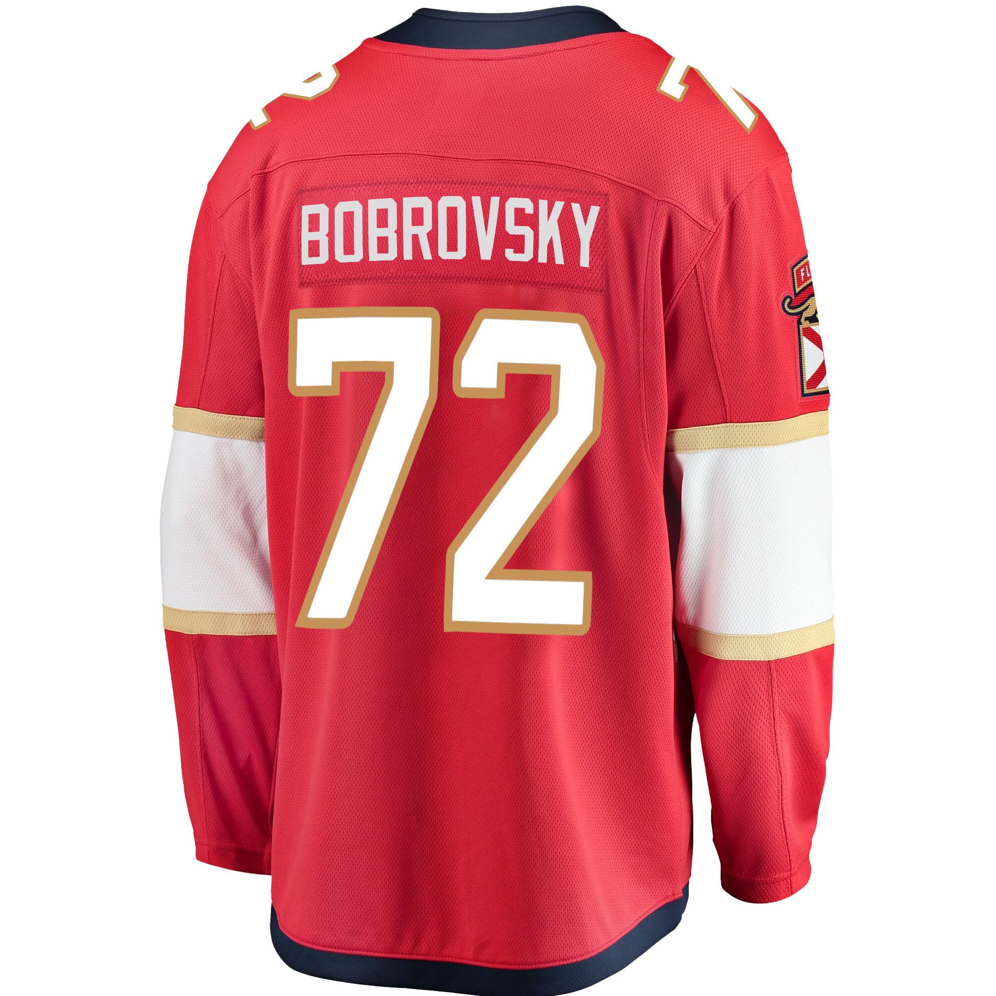Florida Panthers Sergei Bobrovsky 72 Home 2023 Stanley Cup Final Breakaway Men Jersey - Red