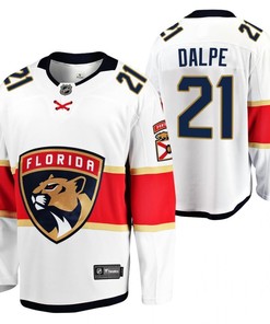 Florida Panthers Zac Dalpe 21 2023 Away Player White Jersey Jersey
