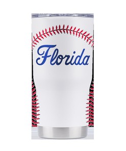Florida Script Baseball Tumbler - Florida Script Baseball Tumbler, Perfect Gift for Fans