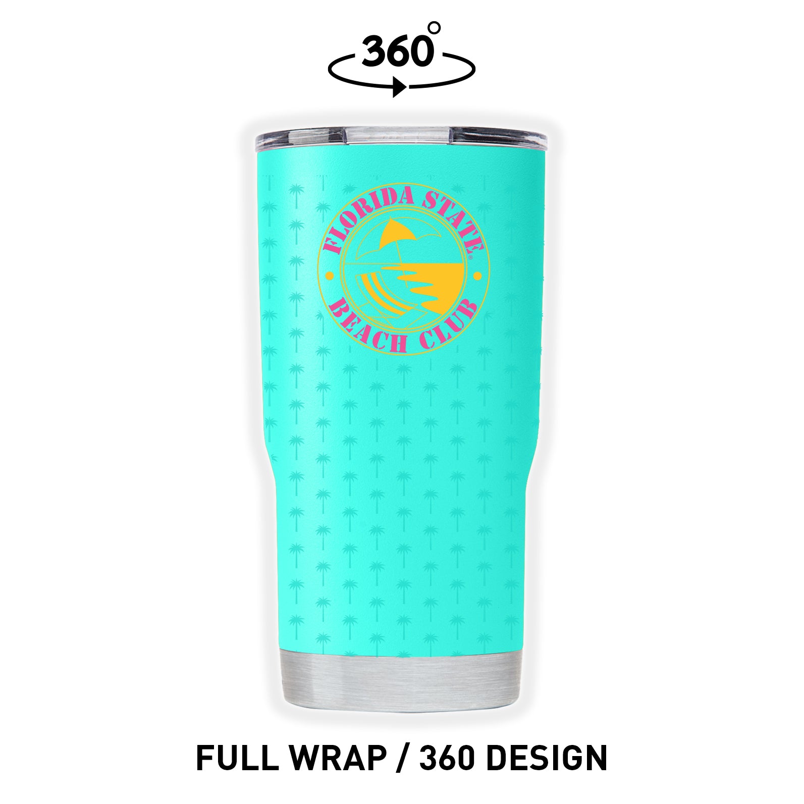 Florida State Beach Club Teal Tumbler