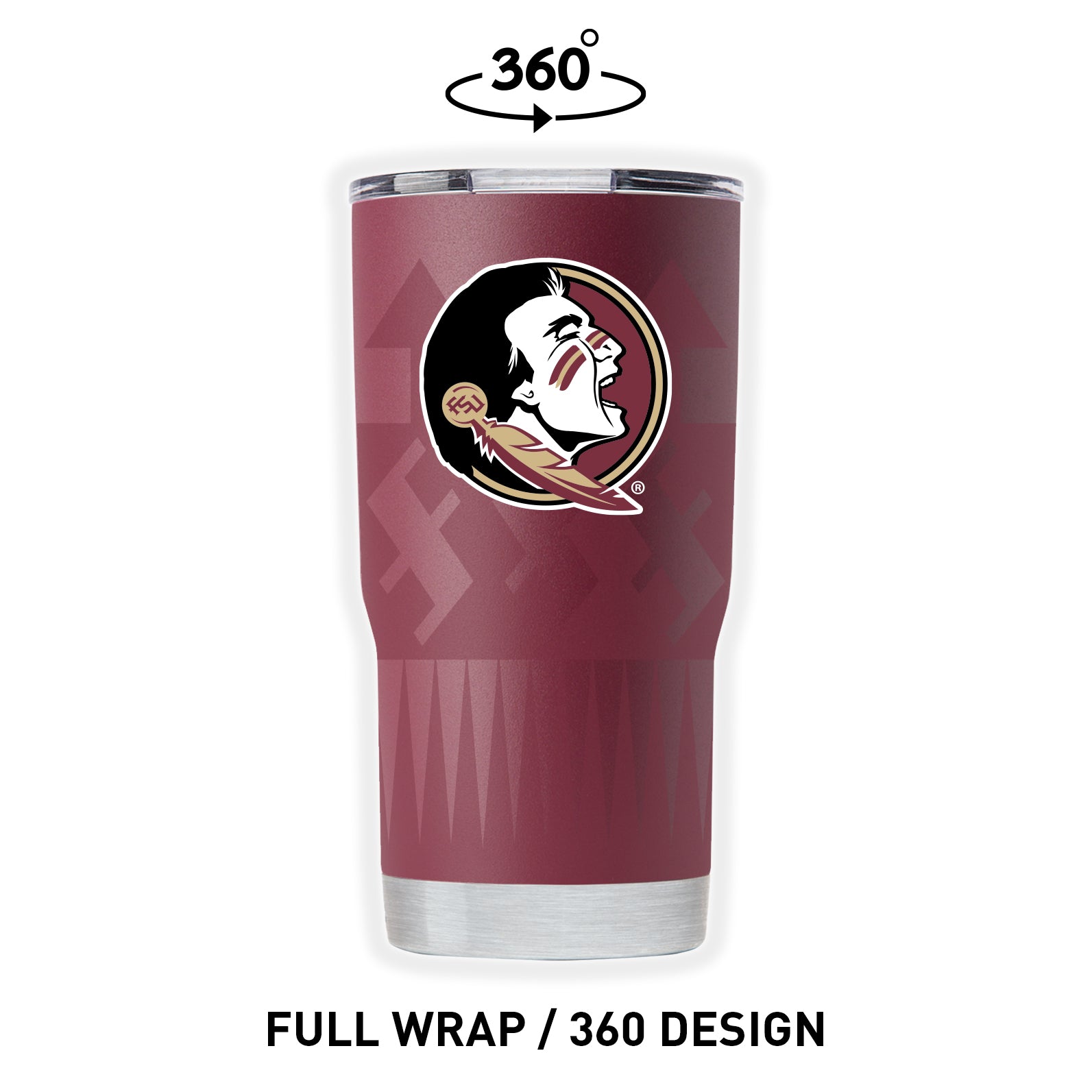Florida State Garnet Full Wrap Tumbler