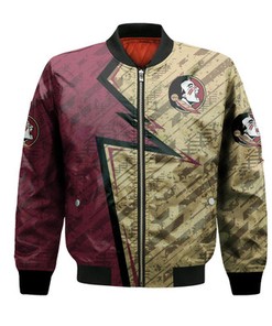 Florida State Seminoles Bomber Abstract Pattern Sport- NCAA