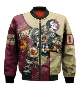 Florida State Seminoles Bomber Jacket Football Go On - NCAA