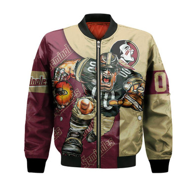Florida State Seminoles Bomber Jacket Football Go On - NCAA