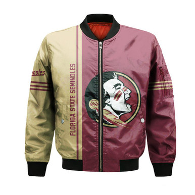 Florida State Seminoles Bomber Jacket Half Style - NCAA