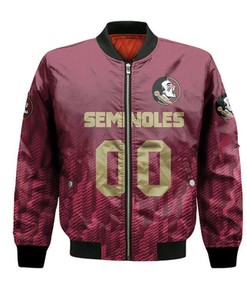 Florida State Seminoles Bomber Jacket Logo Sport Ombre  - NCAA