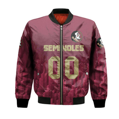 Florida State Seminoles Bomber Jacket Logo Sport Ombre - NCAA