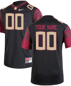 Florida State Seminoles Custom Replica Jersey - Black Custom Jerseys Ncaa