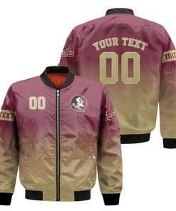 Florida State Seminoles Fadded Bomber Jacket - NCAA