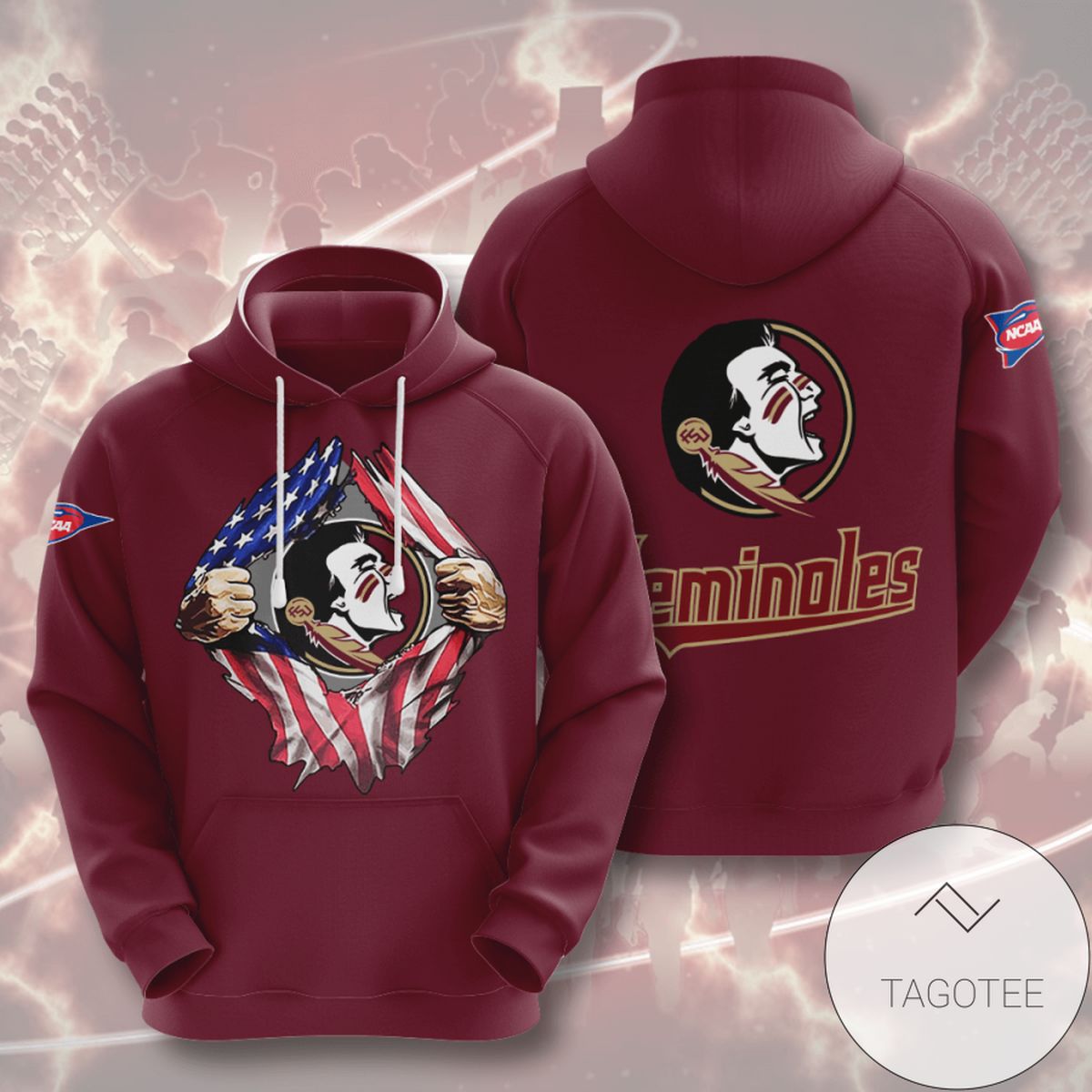 Florida State Seminoles Football 3D Printed Hoodie