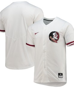 Florida State Seminoles Full-button Replica Softball Jersey - White Ncaa