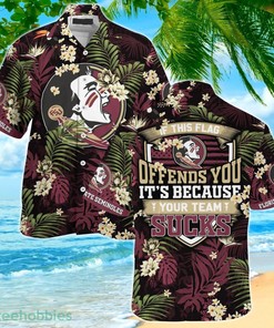 Florida State Seminoles If This Flag Offends You Tropical Patterns Hawaiian Shirt