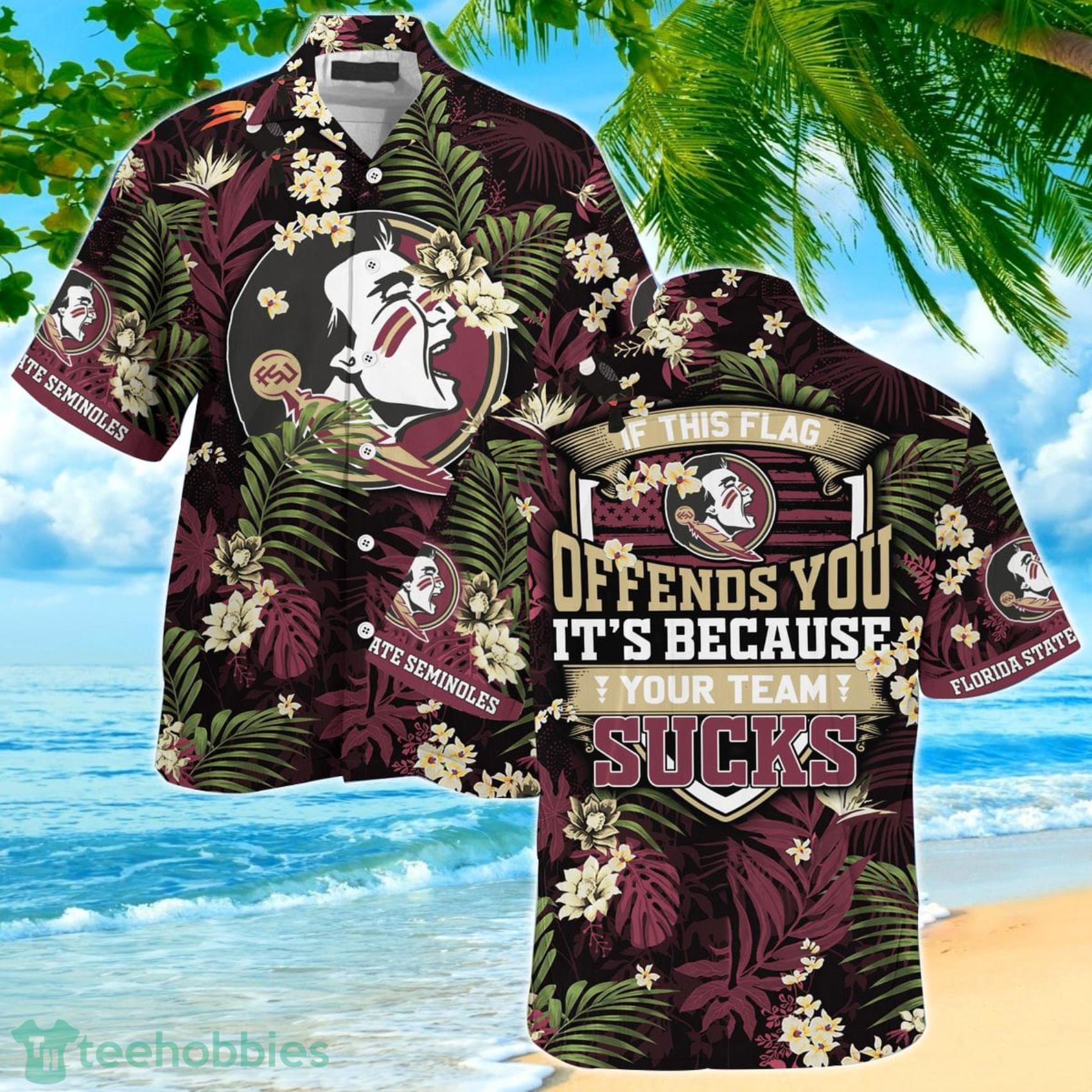 Florida State Seminoles If This Flag Offends You Tropical Patterns Hawaiian Shirt