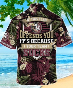 Florida State Seminoles If This Flag Offends You Tropical Patterns Hawaiian Shirt