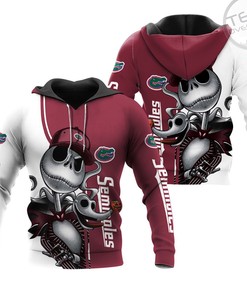 Florida State Seminoles Jack Skellington And Zero 3D Hoodie