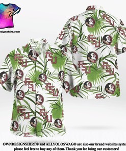 Florida State Seminoles Logo All Over Print Flowery Aloha Summer Beach Hawaiian Shirt
