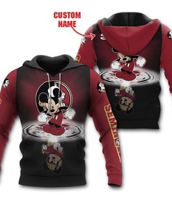 Florida State Seminoles Mickey Custom Name Hoodie