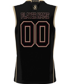 Florida State Seminoles NIL Men Basketball Custom Jersey - Black