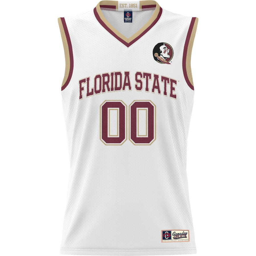 Florida State Seminoles NIL Men Basketball Custom Jersey - White