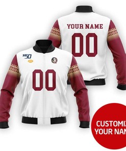 Florida State Seminoles Ncaa Sport Team Personalized Number Name Gift For Seminoles Fans Bomber Jacket
