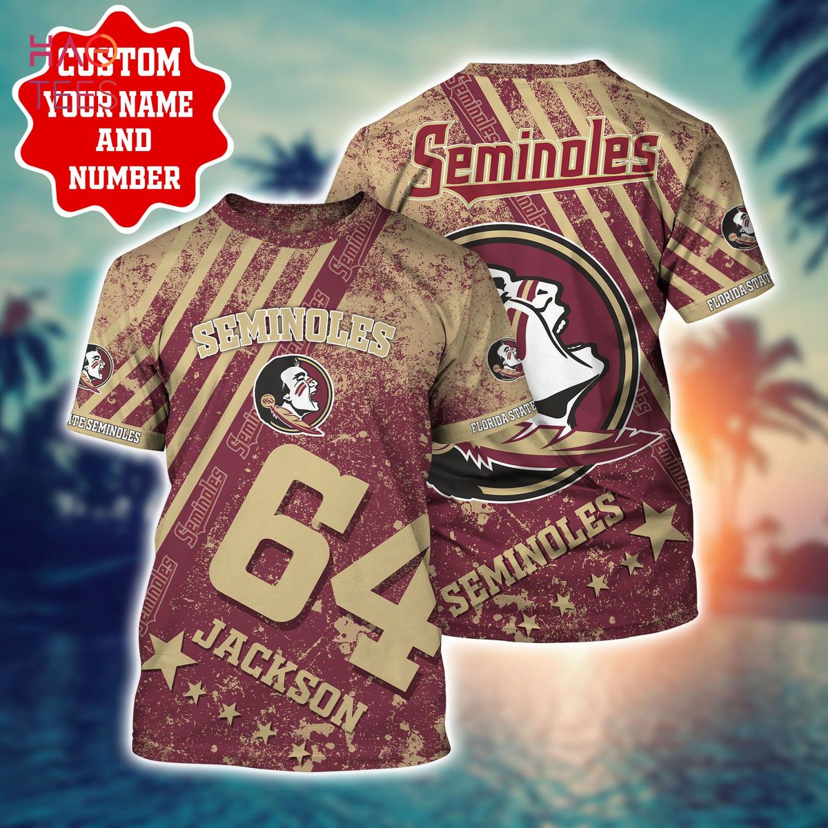 Florida State Seminoles Personalized Hawaiian Shirt