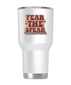 Florida State White Retro Tumbler