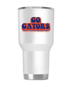 Florida White Retro Tumbler - Florida White Retro Tumbler, Perfect Gift for Fans