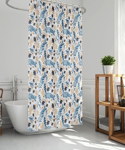 Flowers Shower Curtain, Plant Lady Boho Chic Bath Decor, Urban Jungle Life