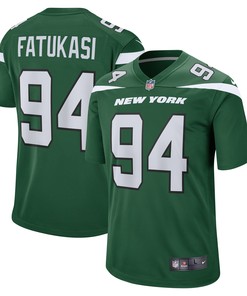 Folorunso Fatukasi New York Jets Game Jersey - Gotham Green Nfl