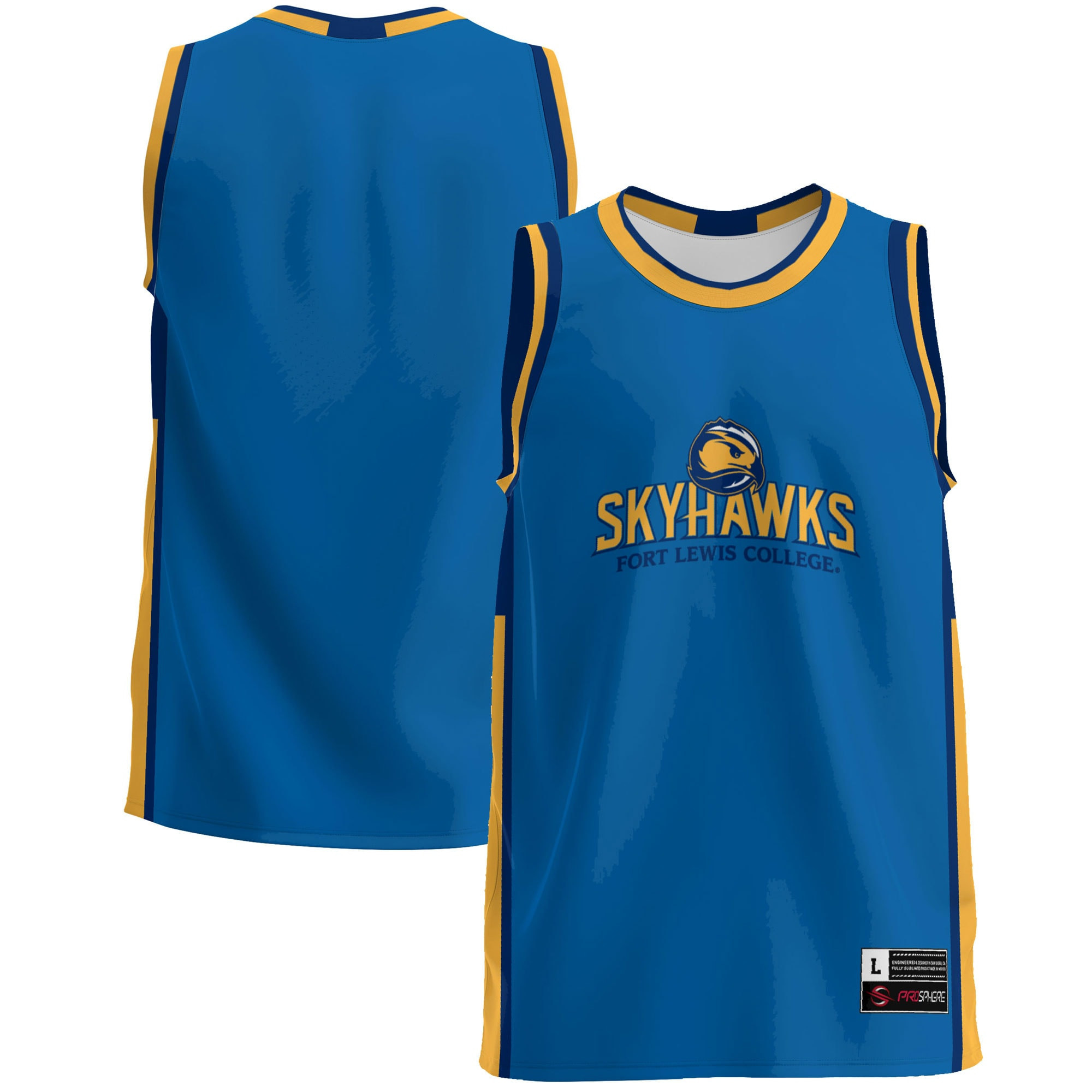 Fort Lewis College Skyhawks Basketball Jersey - Blue Ncaa