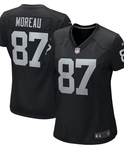 Foster Moreau Las Vegas Raiders Womens Game Jersey - Black Nfl