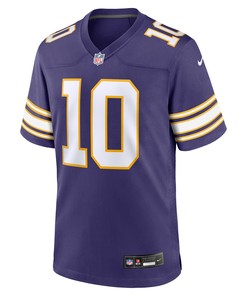 Fran Tarkenton 10 Minnesota Vikings Classic Retired Men Jersey - Purple