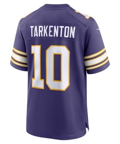 Fran Tarkenton 10 Minnesota Vikings Classic Retired Men Jersey - Purple
