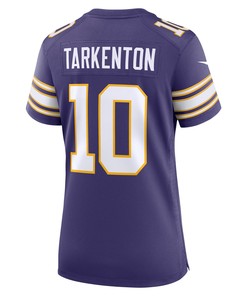 Fran Tarkenton 10 Minnesota Vikings Women's Classic Retired Jersey - Purple